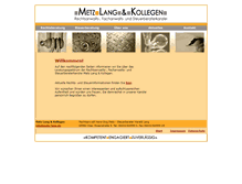 Tablet Screenshot of metz-lang.de